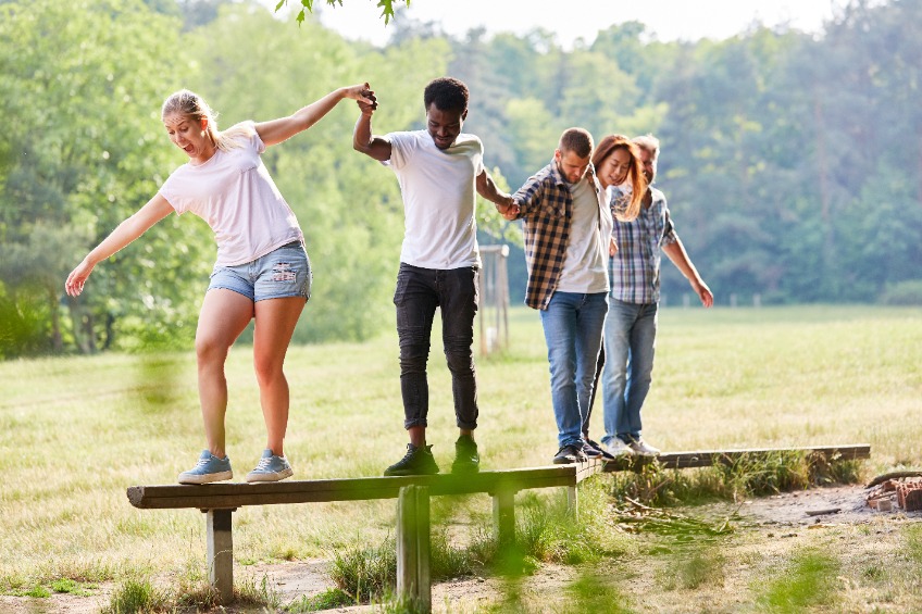 vacances famille activité de groupe