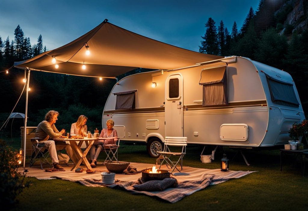 Auvent caravane occasion grande taille