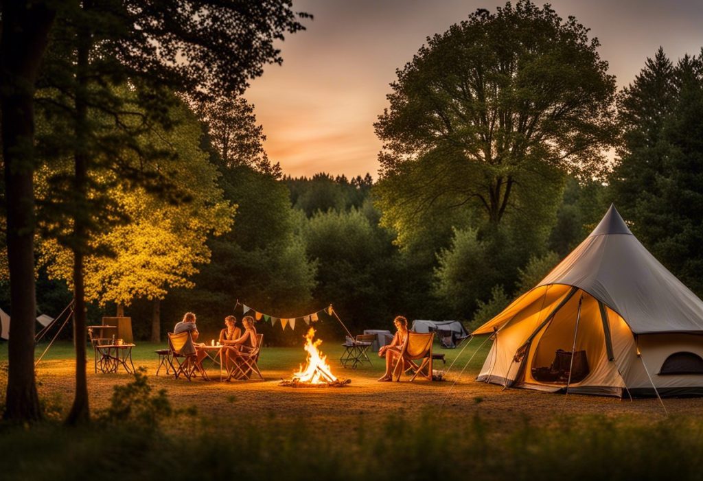 Camping Les Terrasses du Périgord vue aérienne