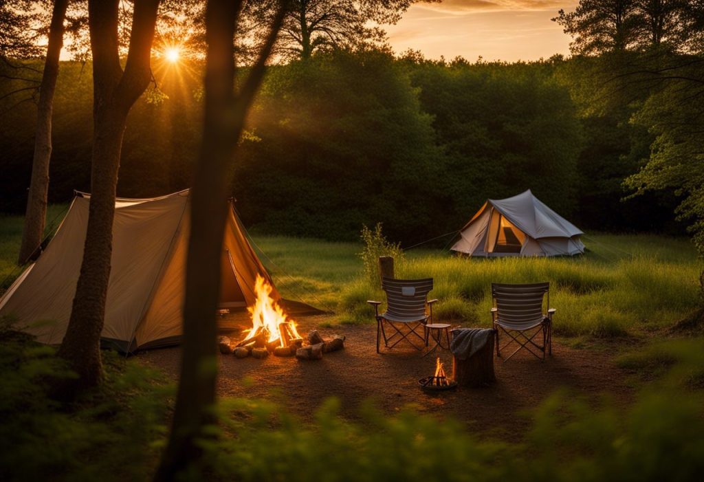 Camping sous tentes en Périgord Pourpre