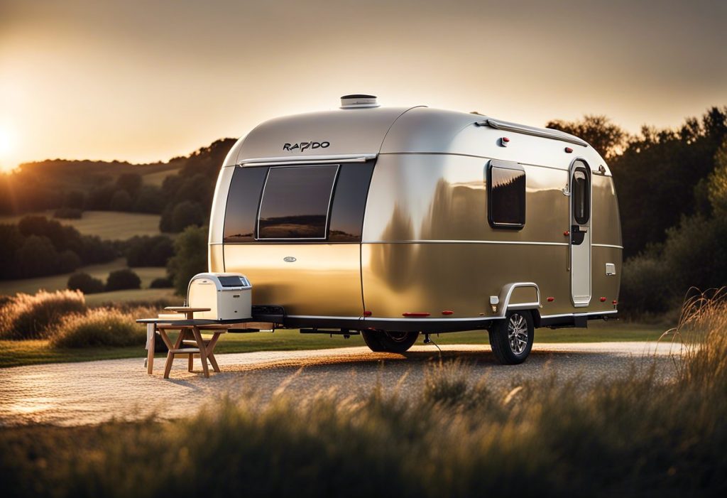 Solette de caravane Rapido déployée